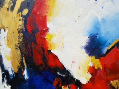 Chiaro e scuro, olio su tela.