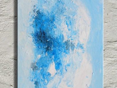 Arbusti e neve. Vernice su tela.